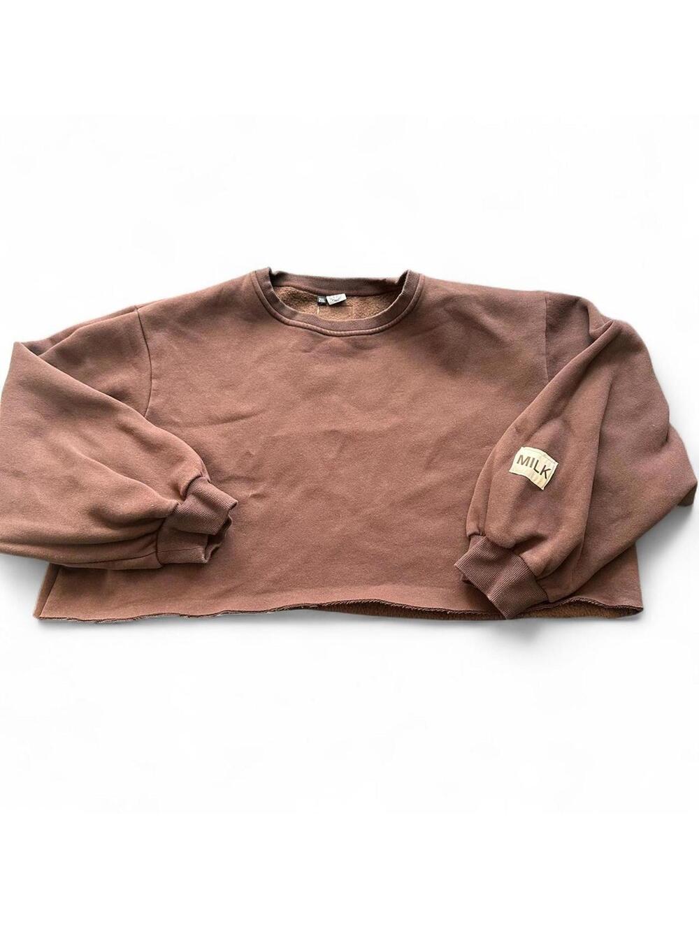 MILKSTAIN Cropped Sweatshirt 2XL 🍫